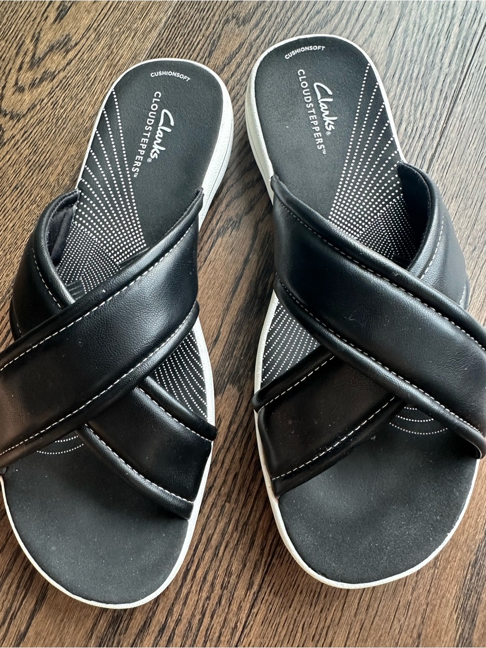 Clarks Black Slip-On Comfort Shoe